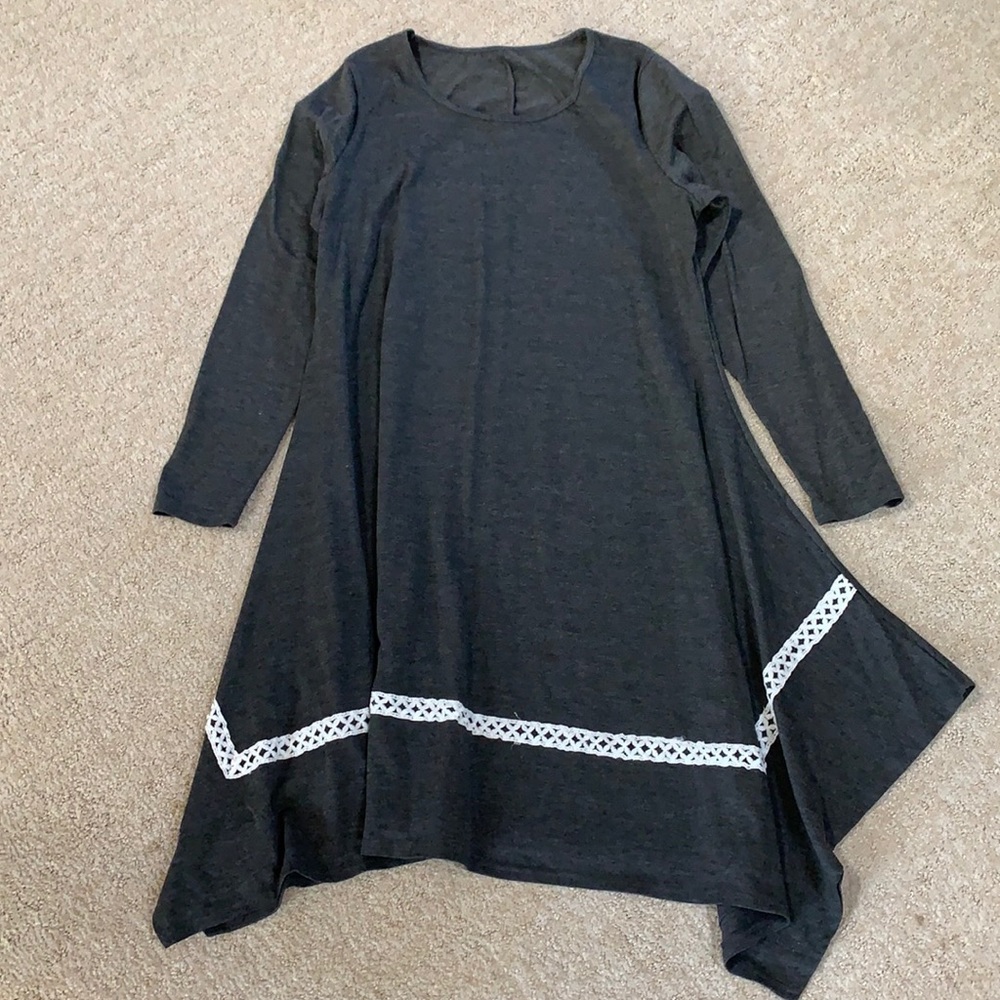 Gray Cotton Dress